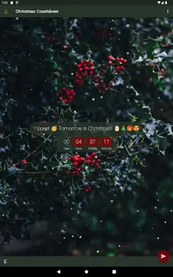 Christmas countdown android App screenshot 2