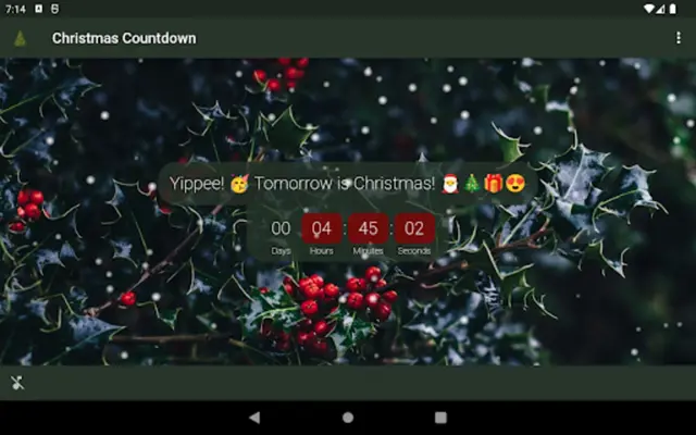 Christmas countdown android App screenshot 4