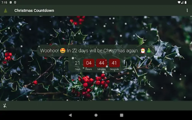 Christmas countdown android App screenshot 5