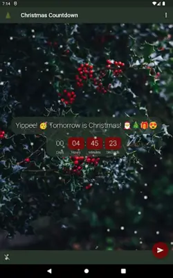 Christmas countdown android App screenshot 6