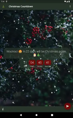 Christmas countdown android App screenshot 7